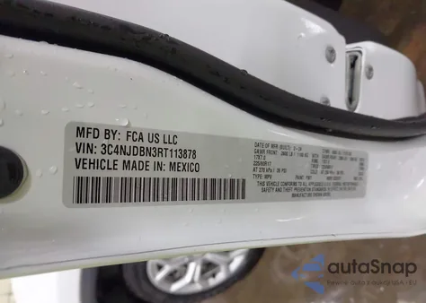 2024 Jeep Compass Latitude 4X4 из США, поврежденный, VIN 3C4NJDBN3RT113878